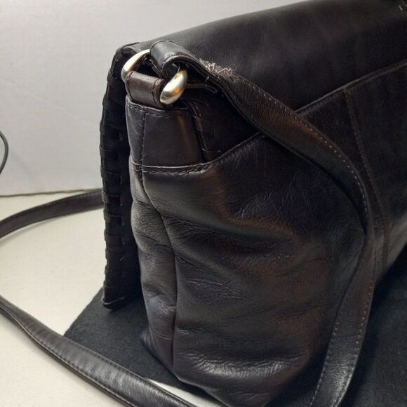 Vintage Cafe by Marlo Embossed Black Crossbody bag Cottagecore Granny Chic - Picture 2 of 14